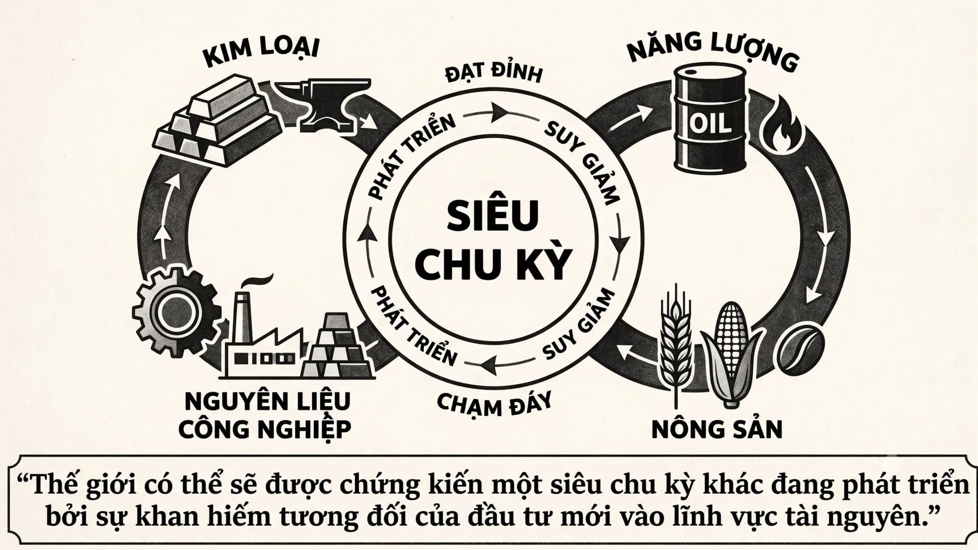 ĐẦU TƯ THEO CHU KỲ HÀNG HÓA: KHI LOGIC "MỘT BIẾN SỐ" TRỞ THÀNH CON DAO HAI LƯỠI